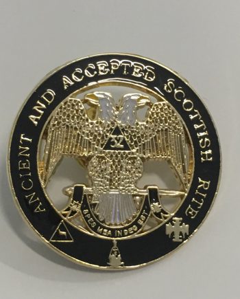 Луксозна масонска значка с 22К позлата ZM0026
