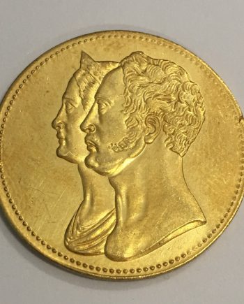 Позлатена монета 10 рубли 1836 г. ZR0022