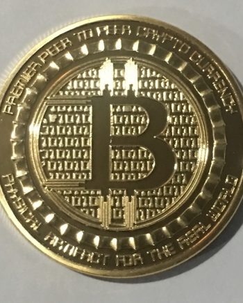 Позлатена монета Биткойн-SILK ROAD DZ0057
