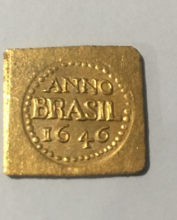Позлатена монета ANNO BRASIL 1646 г. Малка DZ0065