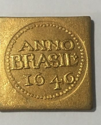 Позлатена монета ANNO BRASIL 1646 г. Голяма DZ0066