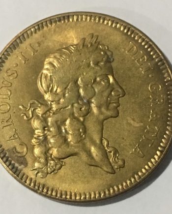 Позлатена монета CAROLUS II DZ0084