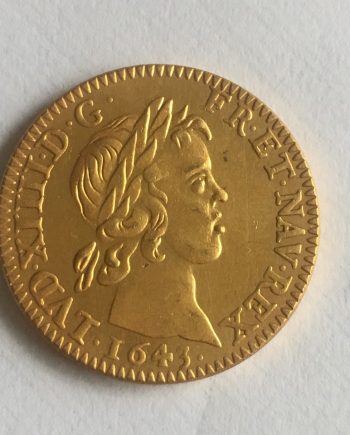 Позлатена монета LUD XIIII 1643 г. ZANG0031