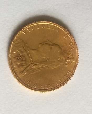 Позлатена монета Виктория 1891 г. ZANG0032