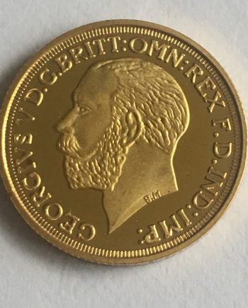 Позлатена монета Georgius V 1914г. ZANG0033