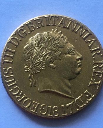 Позлатена монета GEORGIUS III 1817 Г. ZANG0038