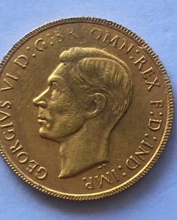 Позлатена монета Georgius VI 1937 г. ZANG0039
